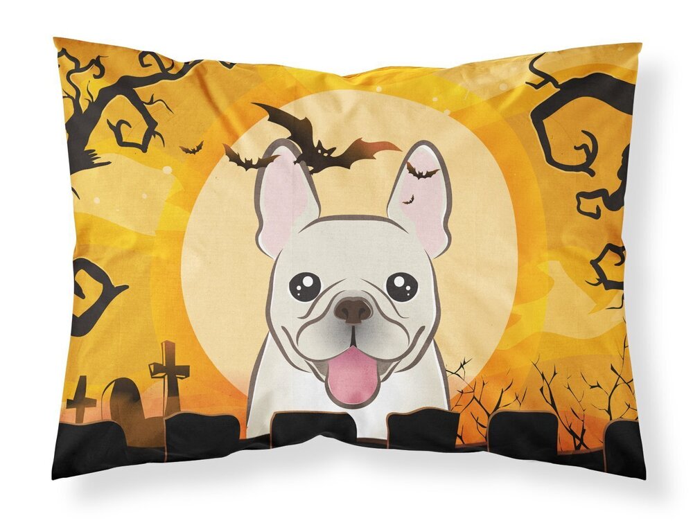 1263 BB1796PILLOWCASE Halloween French Bulldog Fabric Standard Pillowcase